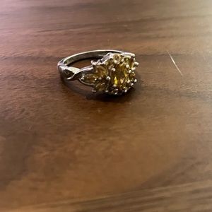 9.25 Sterling Silver and Citrine Ring